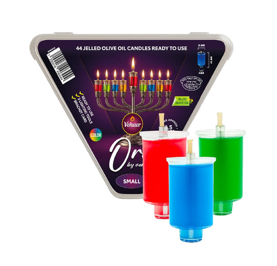 Small Pre Filled Jelled Oil Cups - Color