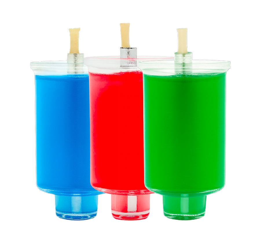 Small Pre Filled Jelled Oil Cups - Color