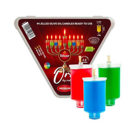 Large Pre Filled Jelled Oil Cups - Color