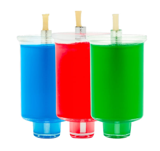 Large Pre Filled Jelled Oil Cups - Color