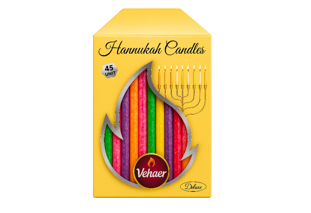Deluxe Multicolor Chanukah Candles