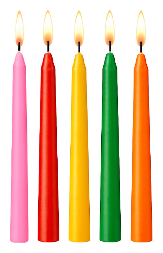 Deluxe Multicolor Chanukah Candles