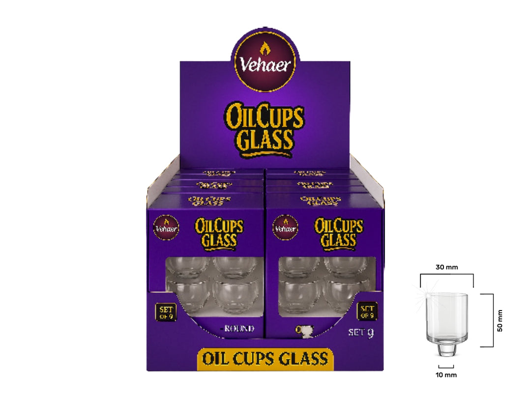 Oil Cups Straight Glass NO15