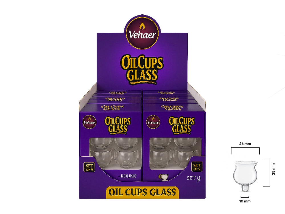 Oil Cups Round Glass NO2