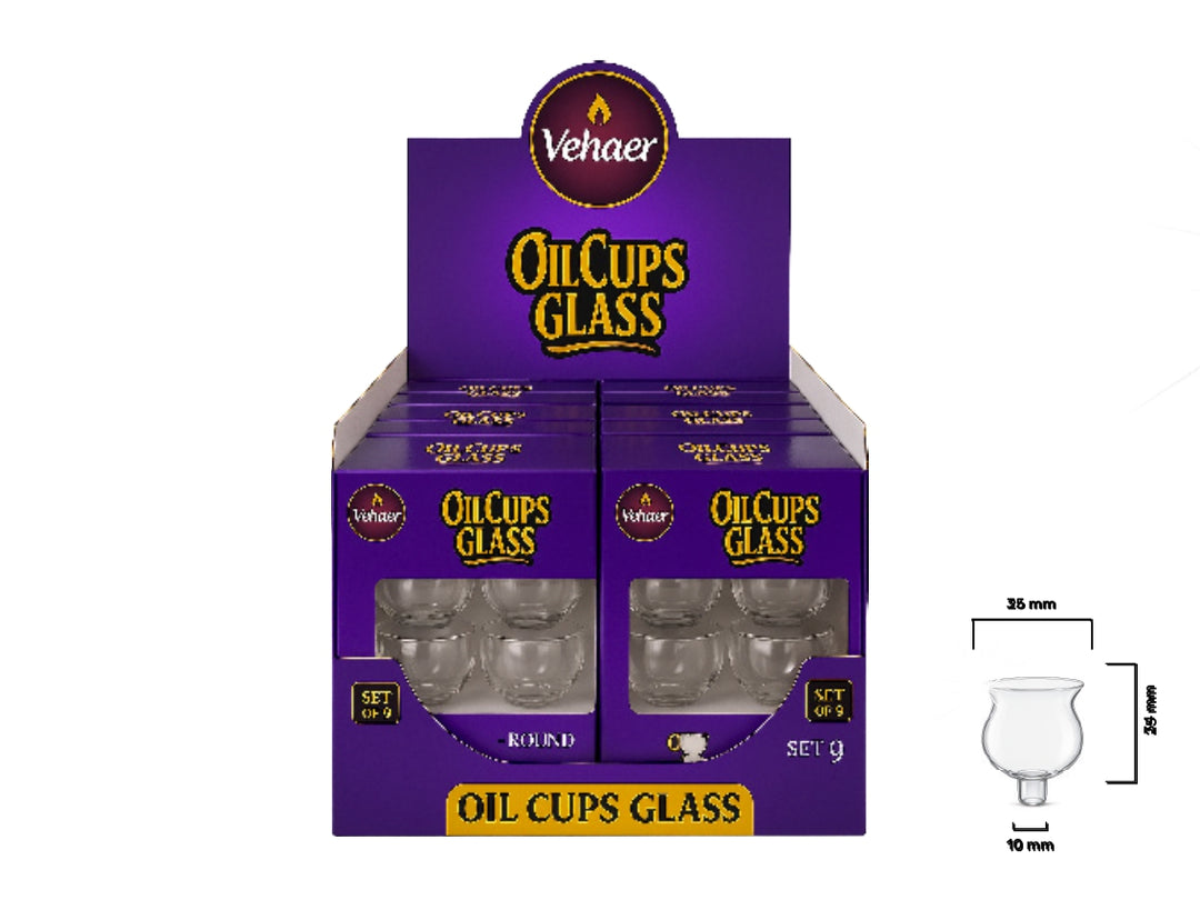 Oil Cups Round Glass NO4