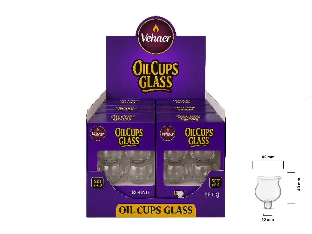 Oil Cups Round Glass NO6