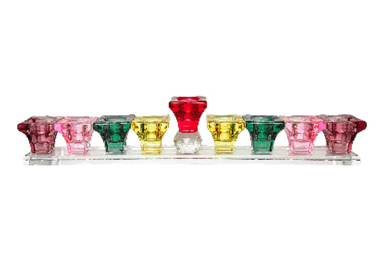 Crystal Menorah Multicolor Edition